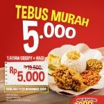 Promo Ayam Goreng Nelongso Tebus Murah – Ayam Crispy + Nasi Cuma Rp.5.000!