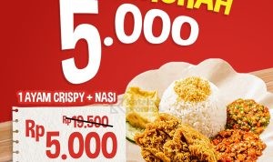 Promo Ayam Goreng Nelongso Tebus Murah – Ayam Crispy + Nasi Cuma Rp.5.000!