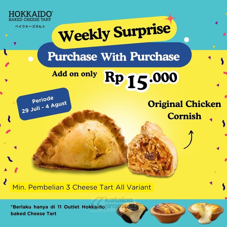 Promo HOKKAIDO Weekly Surprise! Tebus Murah Produk Pilihan cuma Rp. 15.000