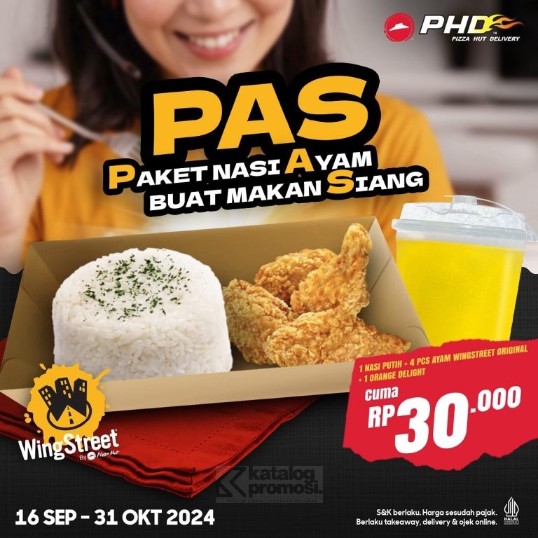 Promo PHD PAS Paket Nasi Ayam Buat Makan Siang Hanya Rp 30.000!