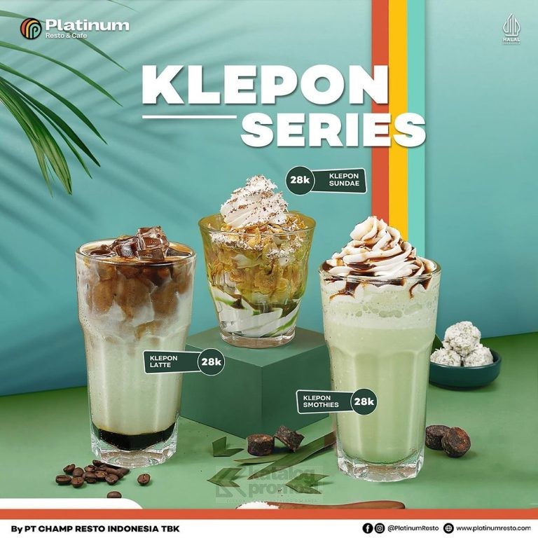 Promo PLATINUM RESTO MENU BARU! KLEPON SERIES mulai dari 20 ribuan aja!