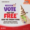 Promo A&W SPESIAL PILKADA - GRATIS ICE CREAM CONE*