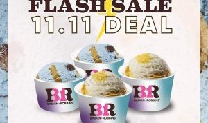 Promo BASKIN ROBBINS GOFOOD FLASH SALE 11.11 - BELI 1 GRATIS 1*