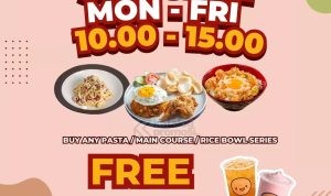 Promo FAT BUBBLE SPESIAL MON-FRI GRATIS MENU PILIHAN*