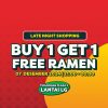 Promo Haraku Ramen Tunjungan Plaza Late Night Shopping - BELI 1 GRATIS 1 RAMEN*