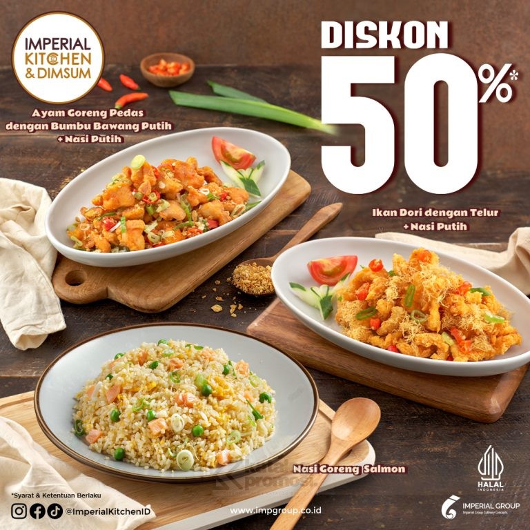 Promo Imperial Kitchen & Dimsum DISKON 50% untuk MENU FAVORIT*