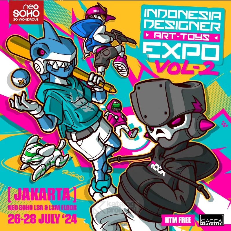 INDONESIA DESIGNER ART-TOYS EXPO tanggal 26-28 Juli 2024 di NEO SOHO CENTRAL PARK MALL
