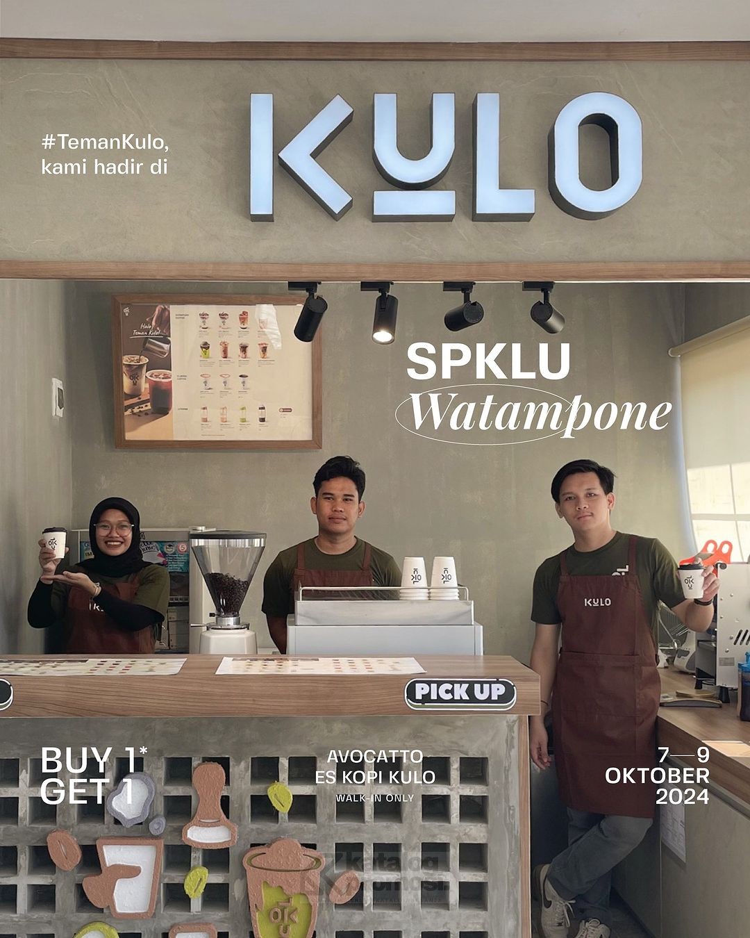 Promo Opening Kedai Kopi Kulo SPKLU Watampone – BELI 1 Avocatto GRATIS 1 Es Kopi Kulo