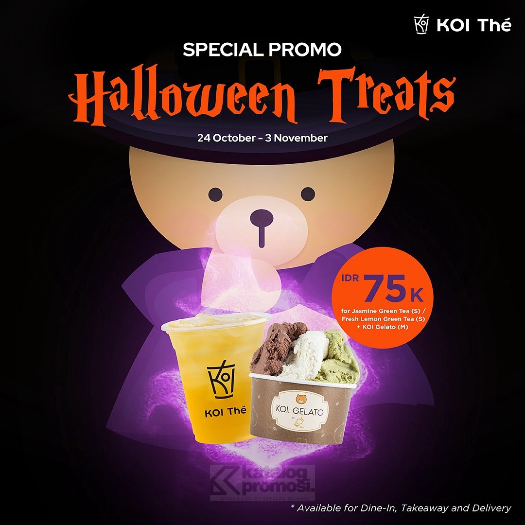 Promo KOI THE Halloween Treats Combo Cuma Rp 75 Ribu*