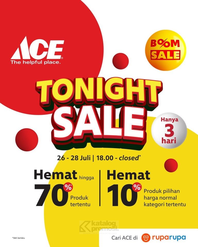 PROMO ACE LONG WEEKEND SPECIAL HEMAT HINGGA 70% + EKSTRA DISKON HINGGA 10%