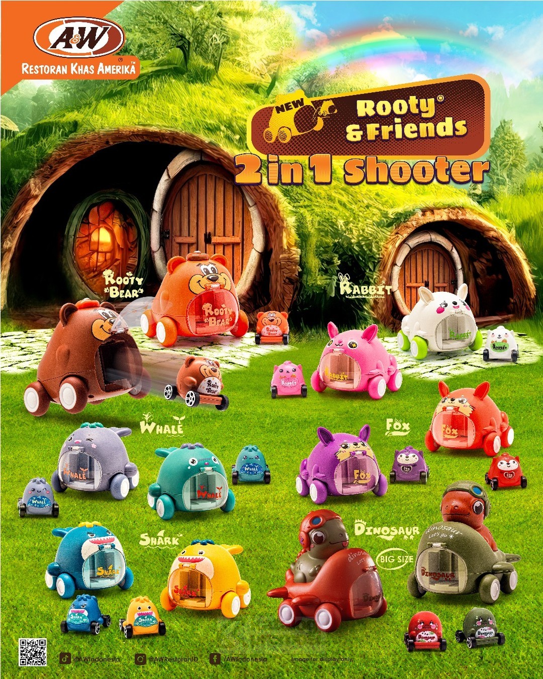 Promo A&W Combo Rooty & Friends 2 in 1 Shooter mulai Rp. 100.000