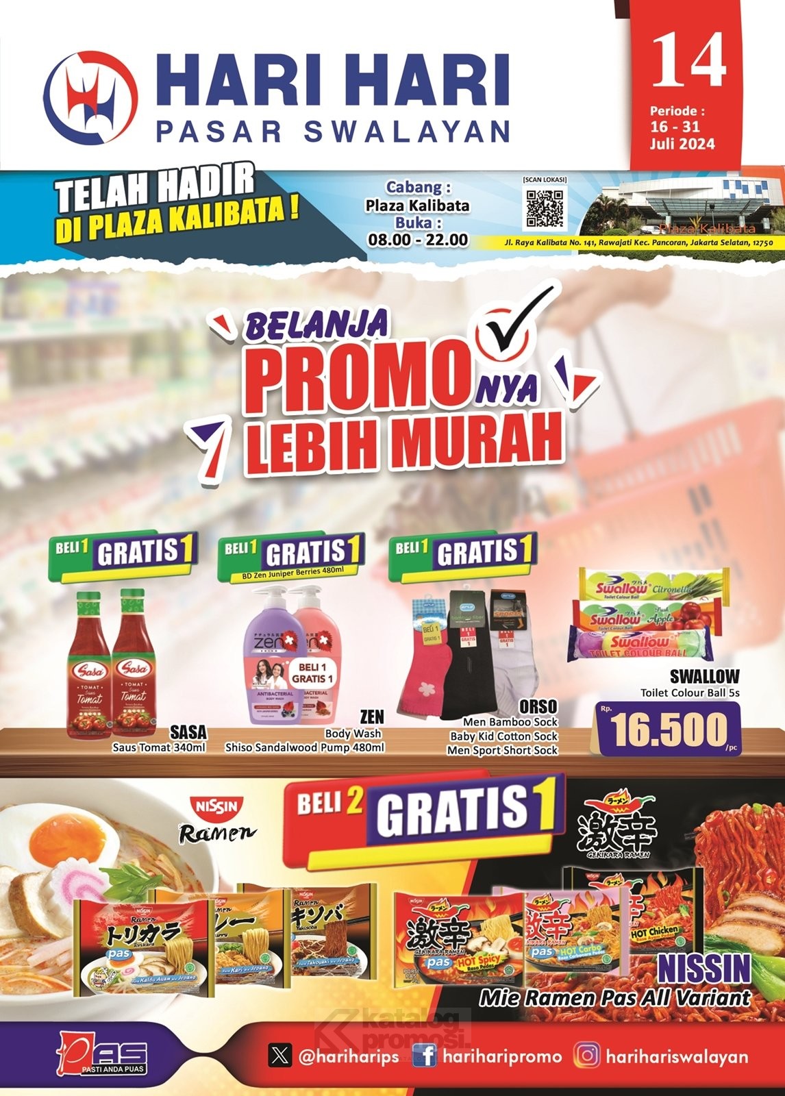 Promo Hari Hari Pasar Swalayan Katalog Mingguan 16-31 JULI 2024