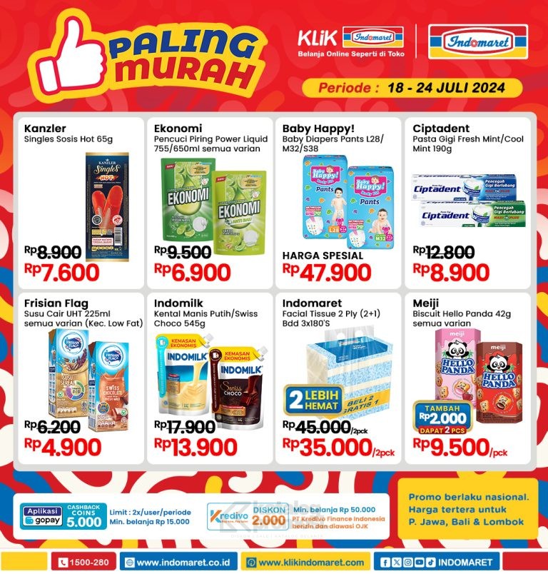 Promo JSM INDOMARET 1924 JULI 2024 •