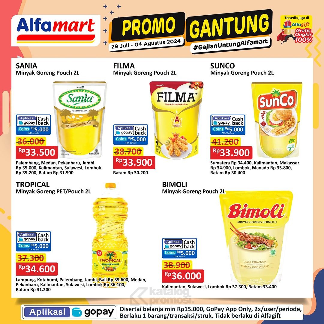 Katalog Promo JSM Alfamart Minggu 4 Agustus 2024: Diskon Minya Goreng Murah Mulai dari Rp 30 Ribuan
