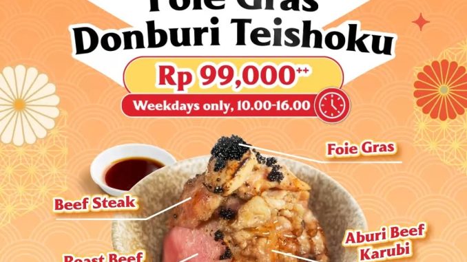 Promo Kappa Sushi Lunch Donburi Teishoku Rp99.000, berlaku weekdays
