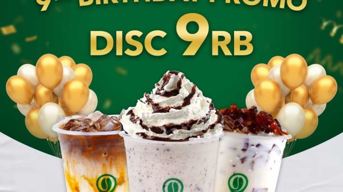 Promo ulang tahun Point Coffee ke-9 minuman hanya 9RB