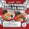 Promo RamenYA! QRIS Wondr BNI – Beli 2 Ramen Diskon Rp25.000!