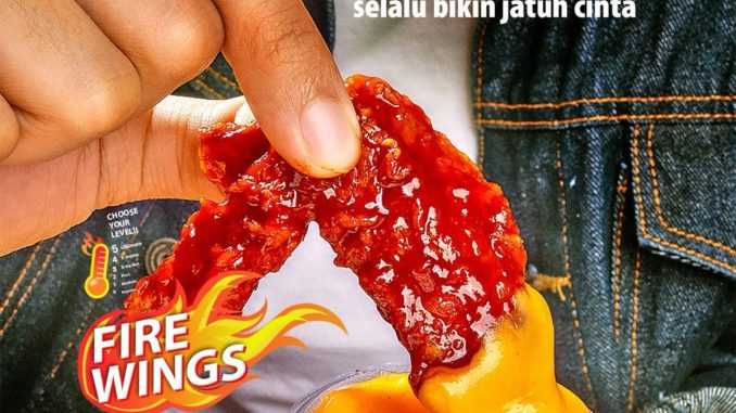 Promo Richeese Factory Fire Wings mulai Rp30.000 untuk 3 pcs, pilih level pedas sesuai selera