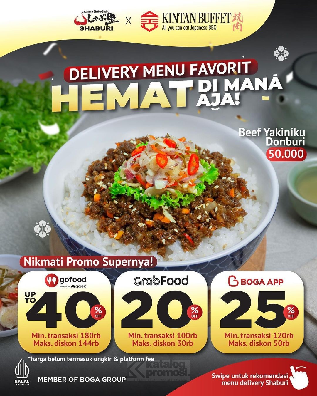 PROMO DELIVERY SHABURI & KINTAN BUFFET DISKON HINGGA 50%