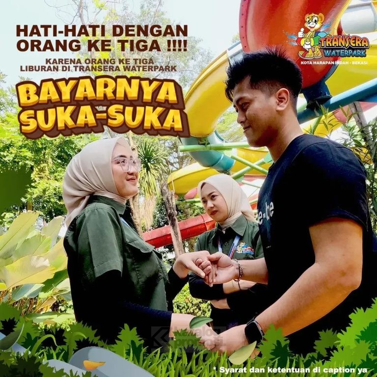 Promo TRANSERA WATERPARK TIKET MASUK BAYARNYA SUKA-SUKA