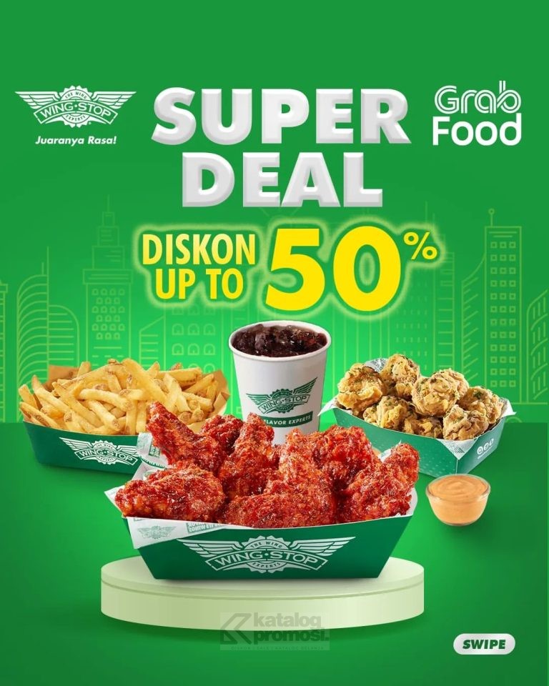 Promo WINGSTOP GRABFOOD SUPER DEAL DISKON HINGGA 50%