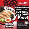 Promo RAMENYA! Lippo Plaza Ekalokasari Bogor BUY 1 GET 1 FREE*