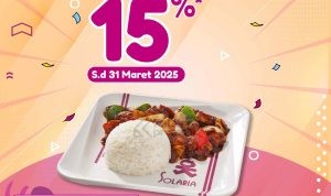 Promo SOLARIA DISKON 15% dengan KARTU KREDIT BANK MEGA