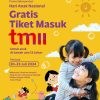 PROMO TMII GRATIS TIKET MASUK UNTUK ANAK-ANAK dengan usia di bawah 12 tahun! mulai tanggal 20-23 Juli 2024