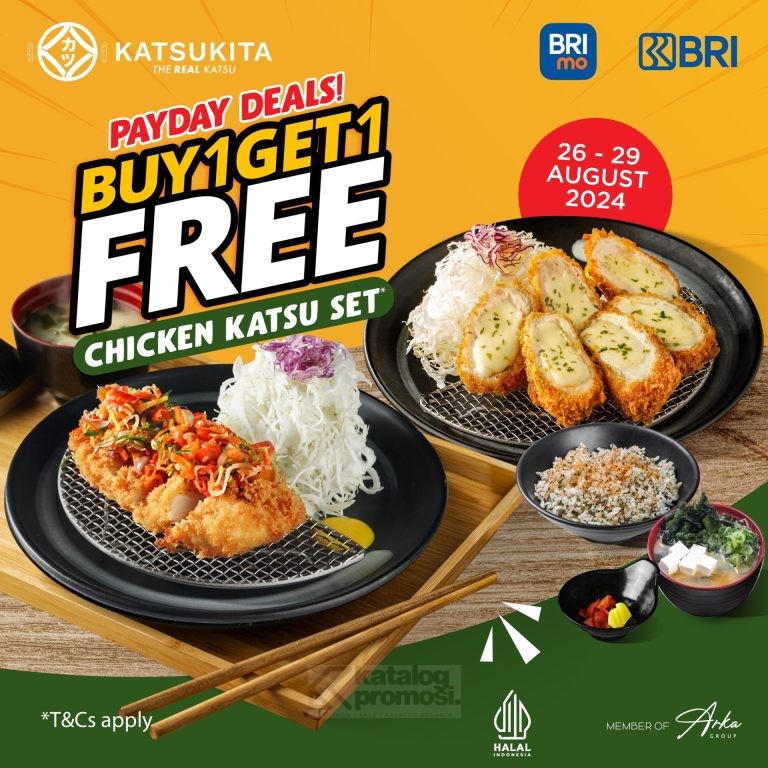 Promo KATSUKITA PAYDAY DEALS BUY 1 GET 1 FREE Chicken Katsu Set