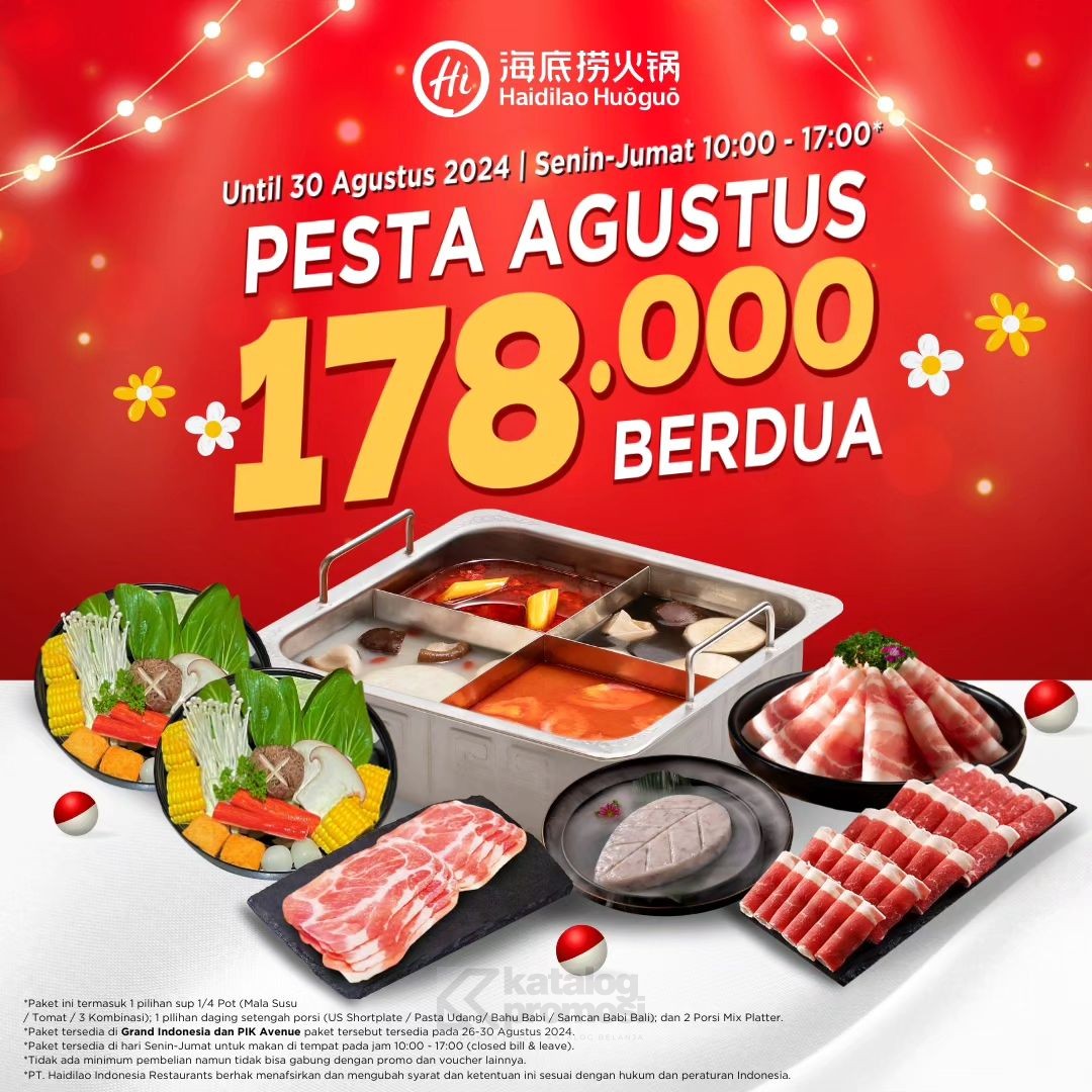 PROMO HAI DI LAO PESTA AGUSTUS PAKET HEMAT BERDUA CUMA Rp. 178.000