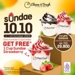 Promo CHEESE & DOUGH 10.10 BELI 2 GRATIS 1 SUNDAE