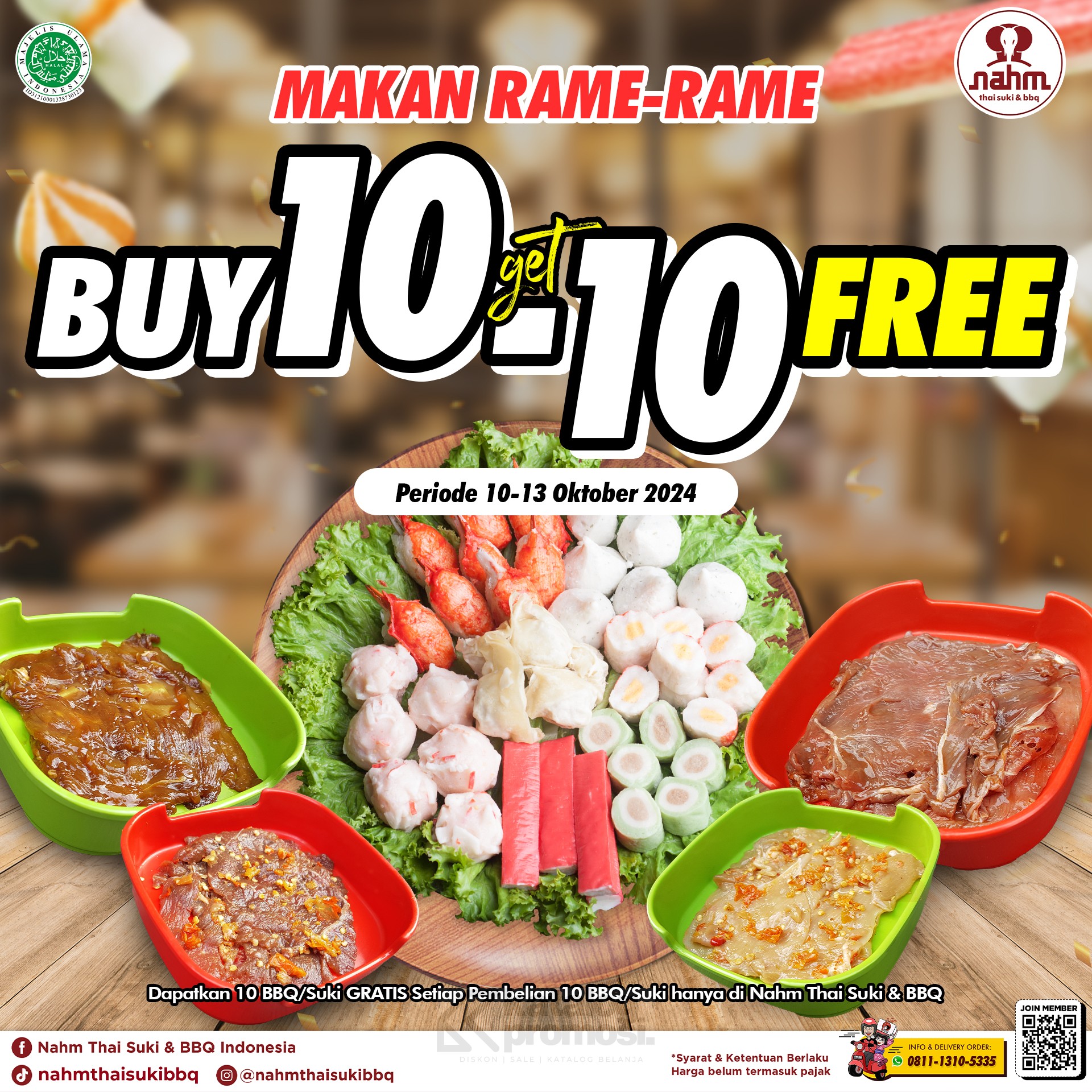 PROMO NAHM THAI SUKI 10.10 BELI 10 GRATIS 10