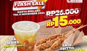 Promo FRITTO CHICKEN 11.11 FLASH SALE ! BELI Sate Fritto + Tea Series cuma Rp. 15.000