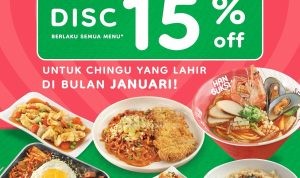 Promo Han Guksu Birthday Treats Diskon 15% untuk Semua Menu