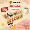 Promo Genki Sushi Pilkada Paket Menu Spesial Serba Rp. 99.000