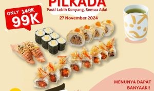 Promo Genki Sushi Pilkada Paket Menu Spesial Serba Rp. 99.000