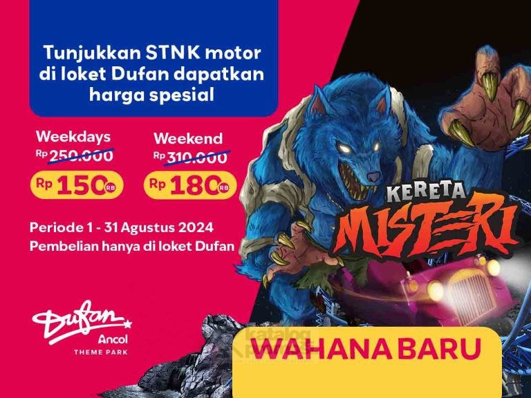 PROMO DUFAN HARGA SPESIAL TIKET MASUK DENGAN MENUNJUKKAN STNK MOTOR