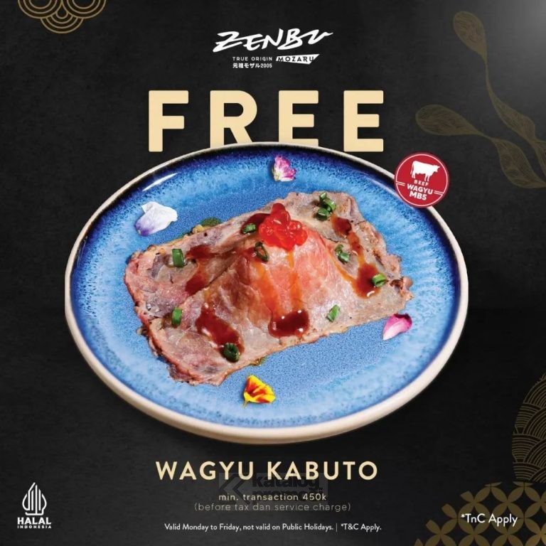 PROMO ZENBU GRATIS Wagyu Kabuto