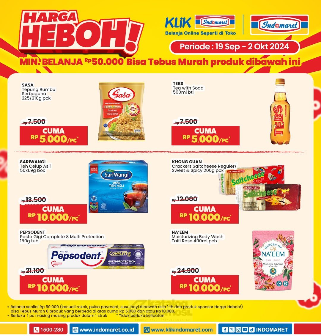 Promo HEBOH INDOMARET 19 SEPTEMBER - 02 OKTOBER 2024