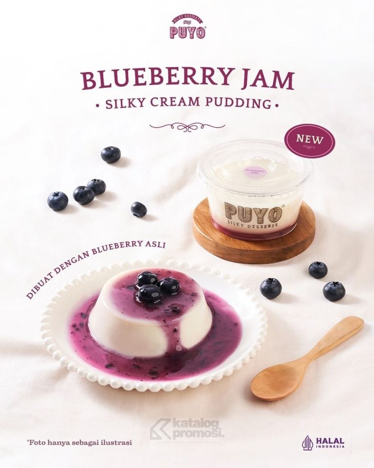 Promo PUYO BARU! Blueberry Jam Silky Cream Pudding