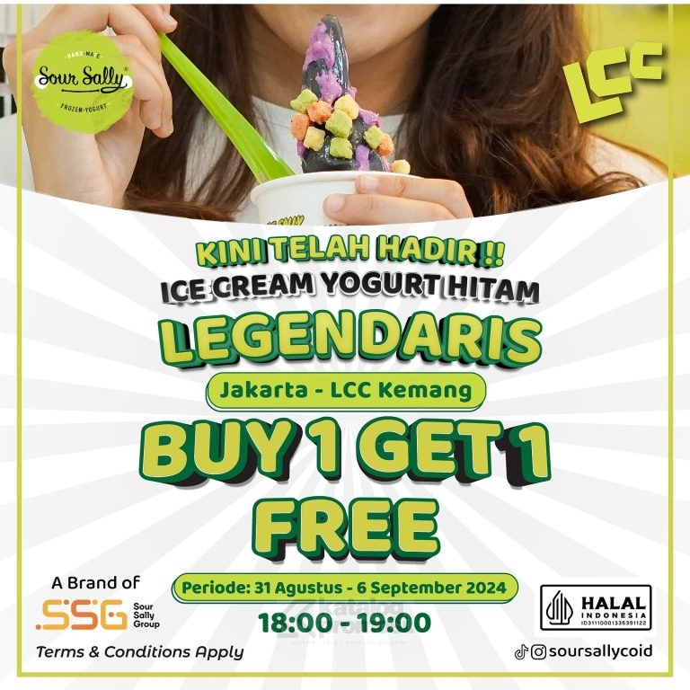 Promo SOUR SALLY LCC Kemang Opening Special BUY 1 GET 1 FREE*