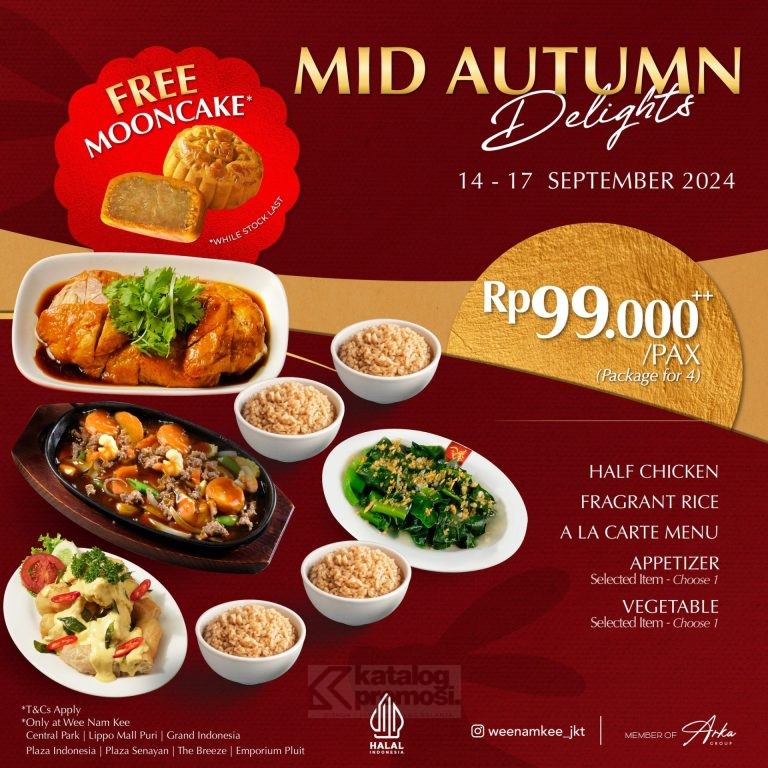 Promo Wee Nam Kee Mid-Autumn Delights Paket Seru Rp99 Ribu Plus GRATIS Mooncake!