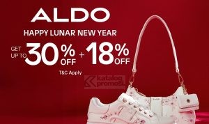 Promo ALDO Lunar New Year Deals Disc Up To 30% + 18% Off*