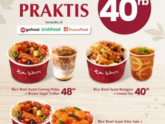 Promo TA WAN DUET PRAKTIS Rice Bowl & Coffee Mulai Dari 40 Ribu*