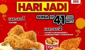 HARI JADI CFC Ke-41 Promo Menu Favorit Serba Rp 41.000*