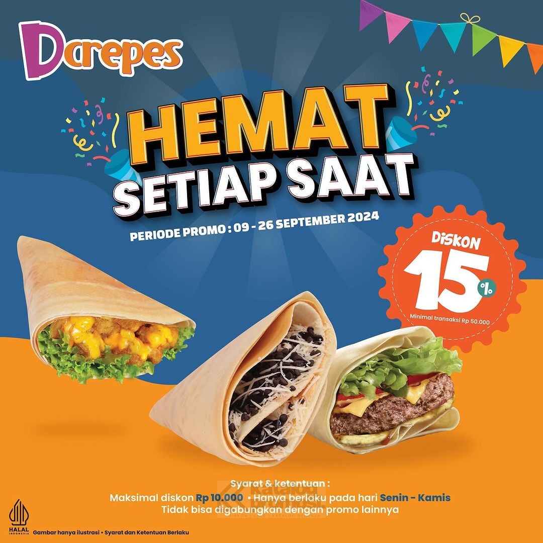 Promo DCREPES HEMAT SETIAP SAAT - DISKON HINGGA 15%