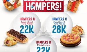 Promo DOMINOS PIZZA CHRISTMAS HAMPERS mulai Rp. 22RIBUAN