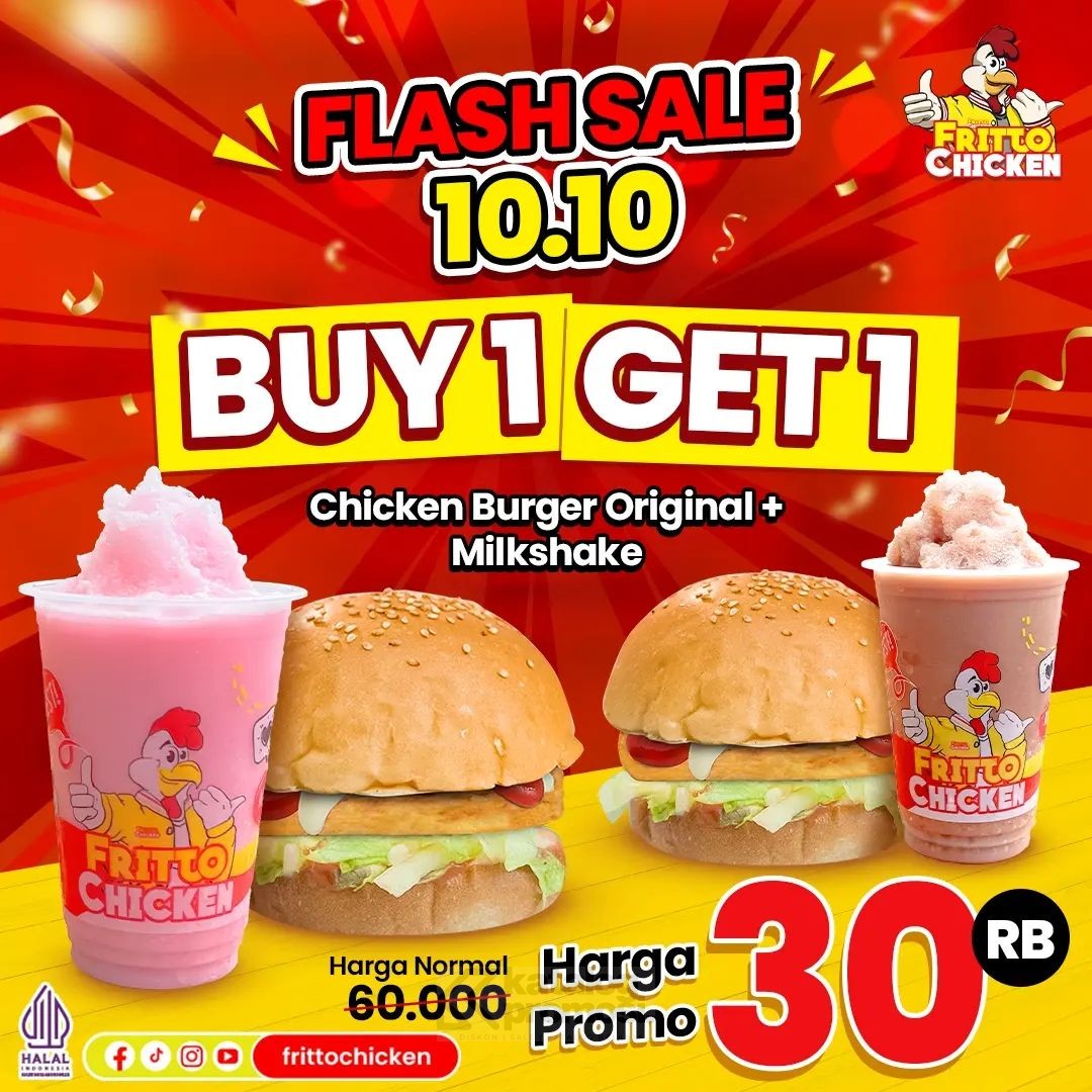 Promo FRITTO CHICKEN Flash Sale 10.10 Buy 1 Get 1*