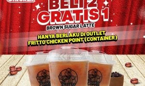 Promo Fritto Chicken Desember Fest Beli 2 Gratis 1 Brown Sugar Latte*