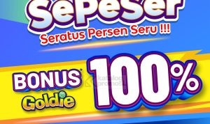 Promo FUNWORLD SEPESER - BONUS GOLDIE HINGGA 100%